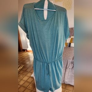 Light teal romper with pockets, The Nines